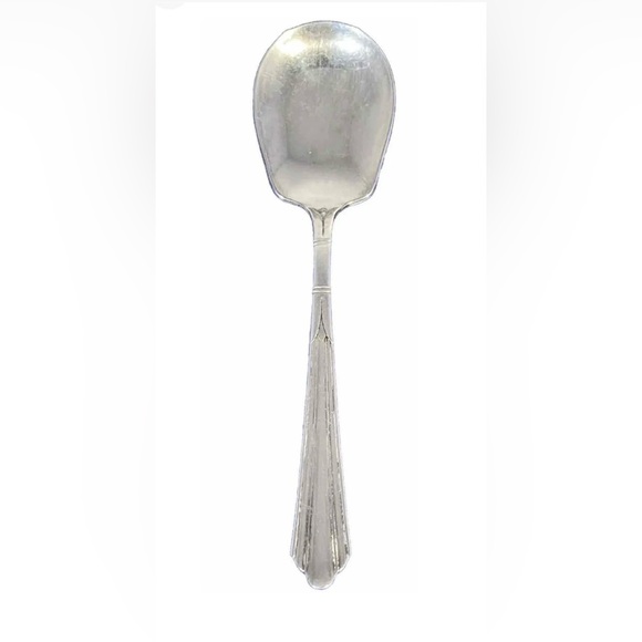 1931 National Imperial Silver Plate Lady Joan 6 1/4” Sugar Spoon Art Deco Style - Picture 12 of 12